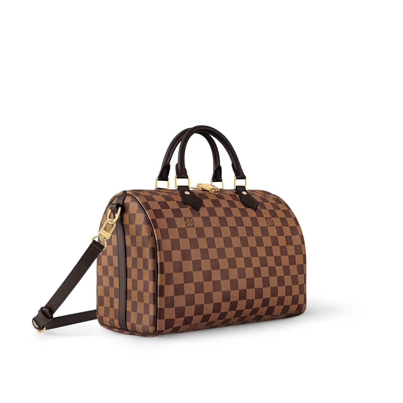 LOUIS VUITTON DAMIER EBENE SPEEDY 30 BANDOULIERE BAG