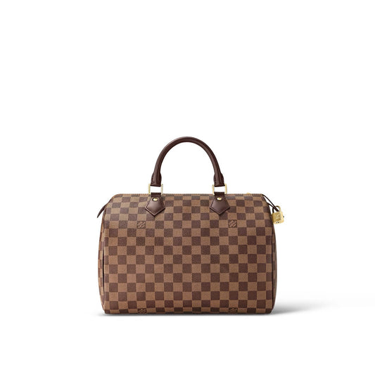LOUIS VUITTON DAMIER EBENE SPEEDY 30 HANDBAG