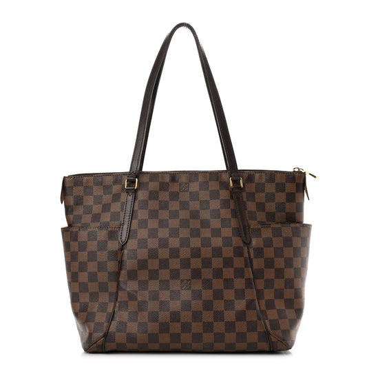 LOUIS VUITTON DAMIER EBENE TOTALLY MM SHOULDER BAG