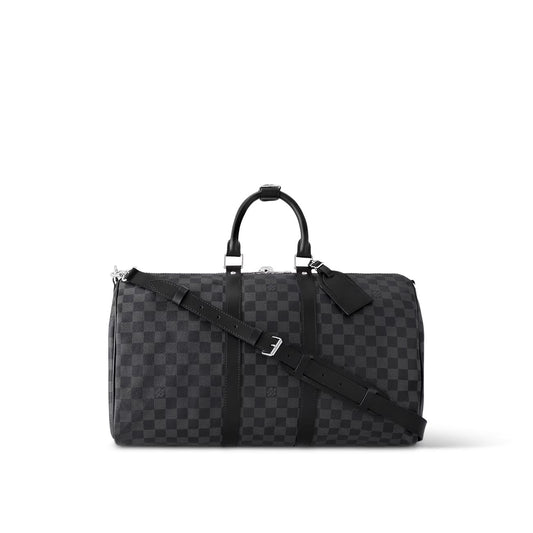 LOUIS VUITTON DAMIER GRAPHITE KEEPALL BANDOULIÈRE 45 BAG
