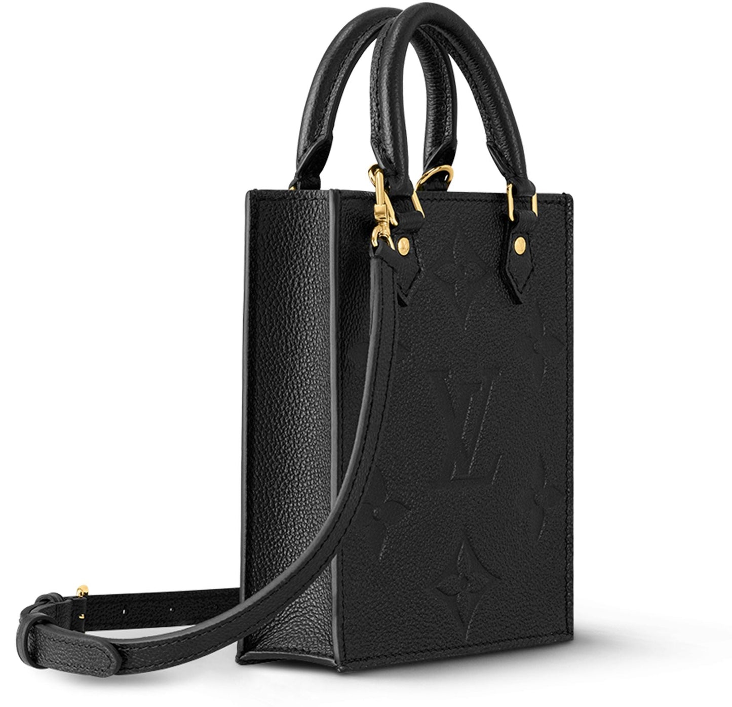 LOUIS VUITTON EMPREINTE LEATHER GIANT MONOGRAM PETIT SAC PLAT BAG