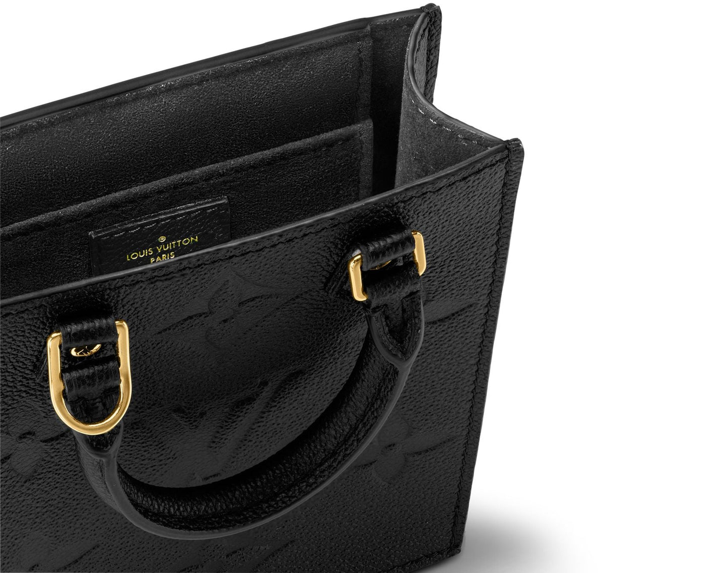 LOUIS VUITTON EMPREINTE LEATHER GIANT MONOGRAM PETIT SAC PLAT BAG