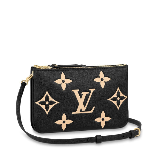 LOUIS VUITTON EMPREINTE GIANT MONOGRAM DOUBLE ZIP POCHETTE