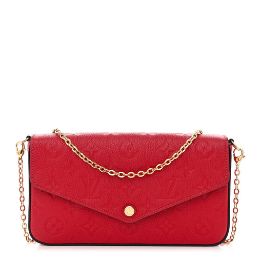 LOUIS VUITTON EMPREINTE LEATHER POCHETTE FELICIE CROSSBODY