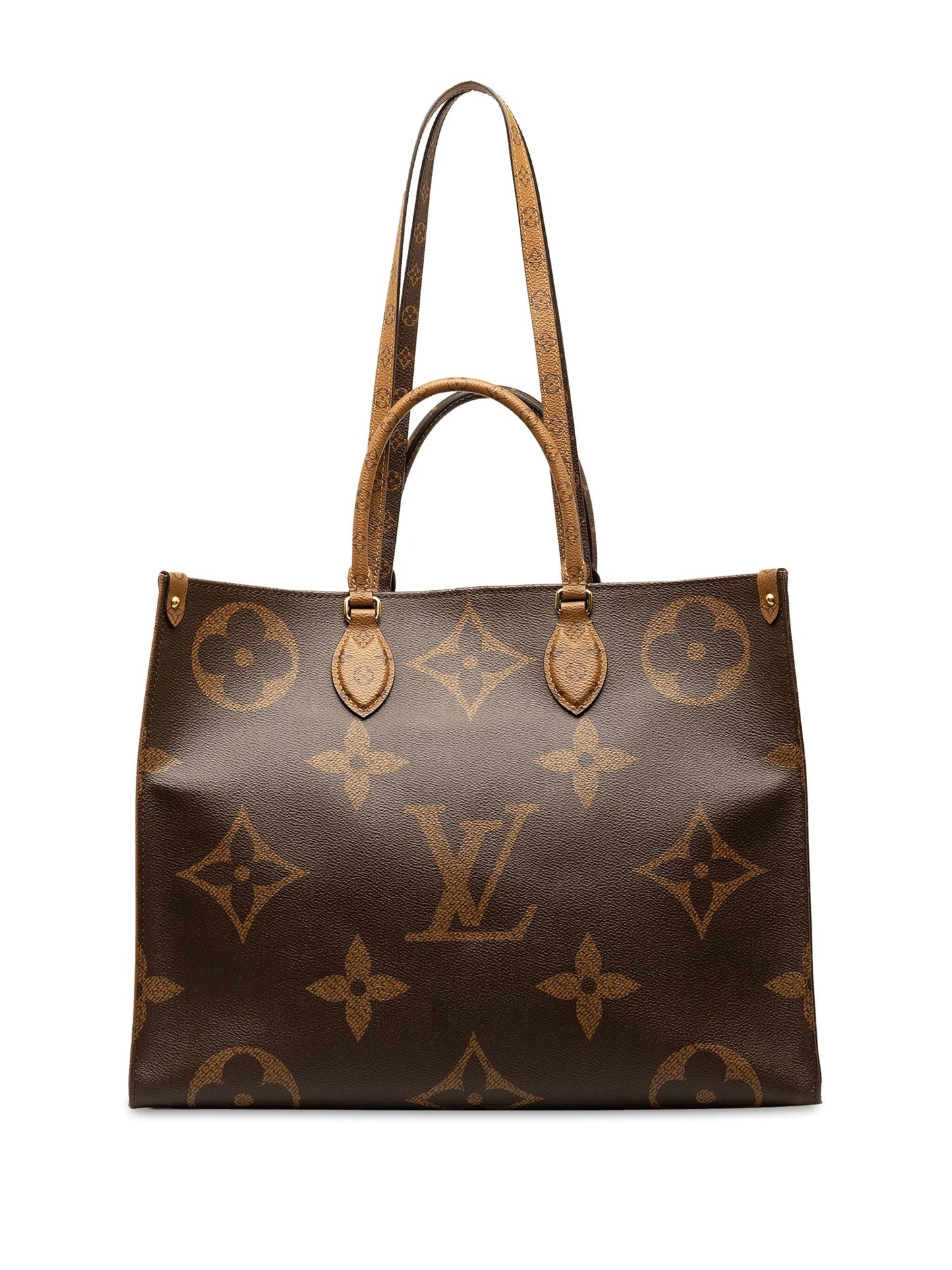 LOUIS VUITTON GIANT REVERSE MONOGRAM "ON THE GO" TOTE BAG GM