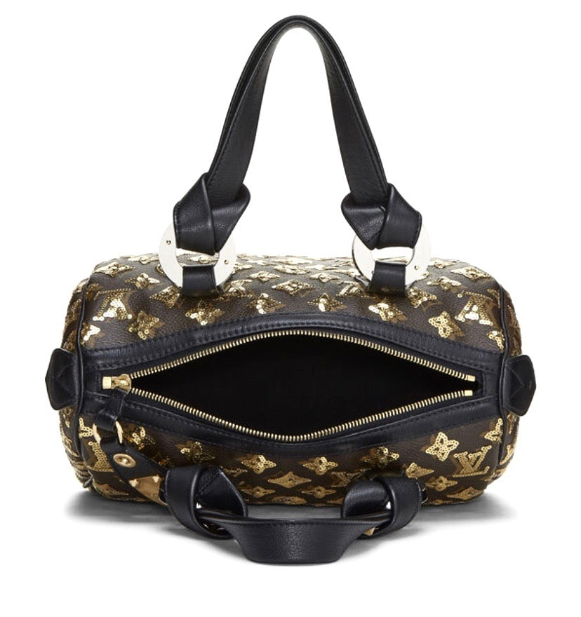 LOUIS VUITTON GOLD MONOGRAM ECLIPSE LIMITED EDITION SPEEDY 30