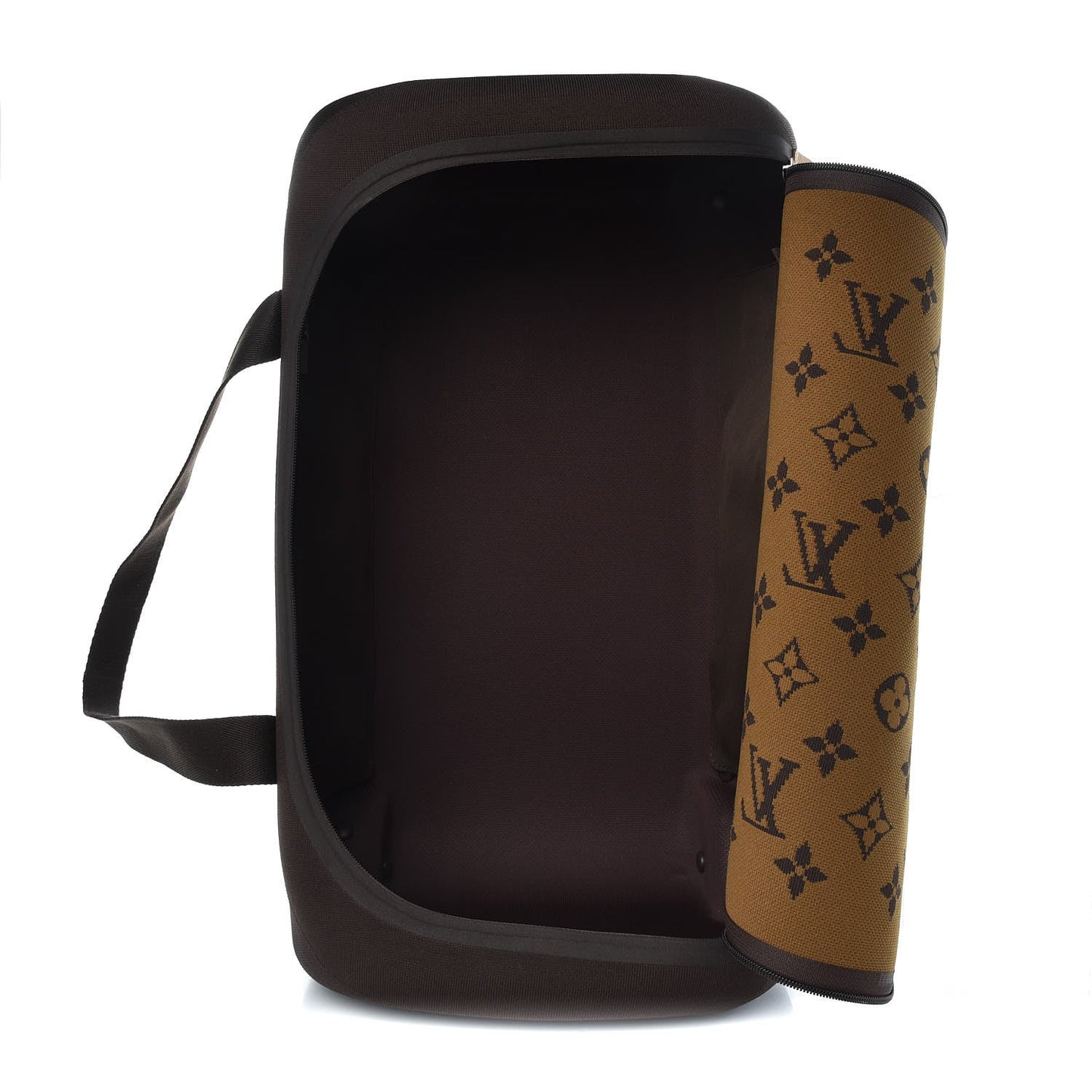 LOUIS VUITTON MONOGRAM JACQUARD KNIT HORIZON SOFT DUFFLE 55 BAG