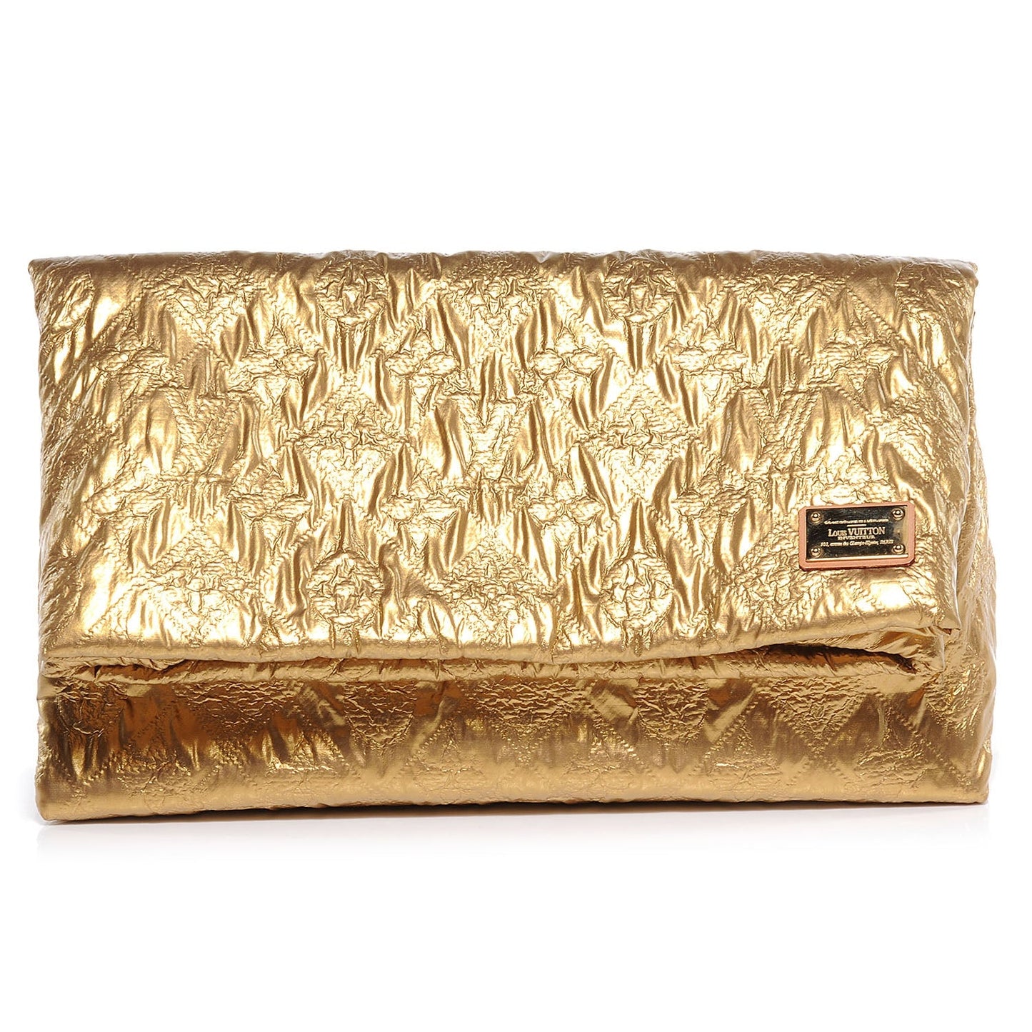 LOUIS VUITTON JACQUARD QUILTED MONOGRAM LIMELIGHT FOLD-OVER CLUTCH BAG