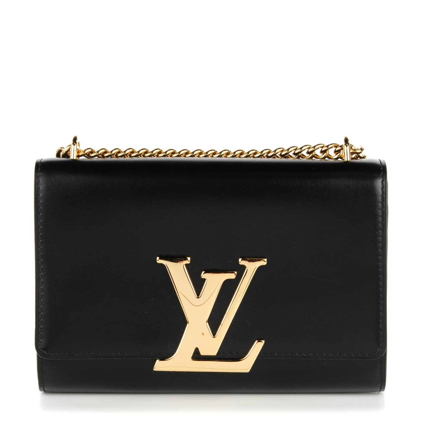 LOUIS VUITTON CALFSKIN LEATHER LOUISE CHAIN CROSSBODY