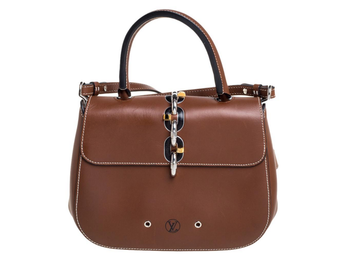 LOUIS VUITTON LEATHER CHAIN IT PM BAG