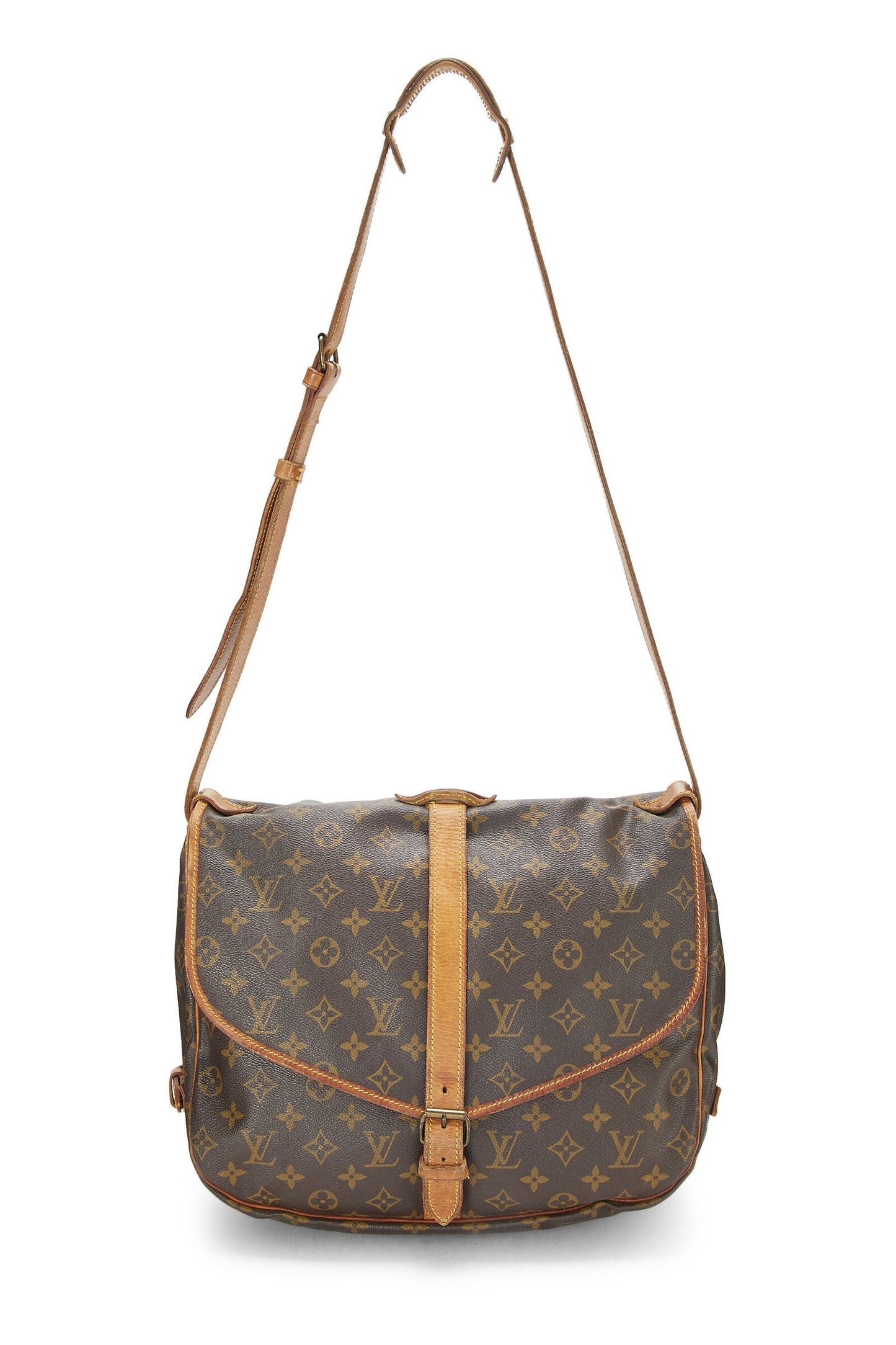 LOUIS VUITTON MONOGRAM SAUMUR 35 CROSSBODY BAG