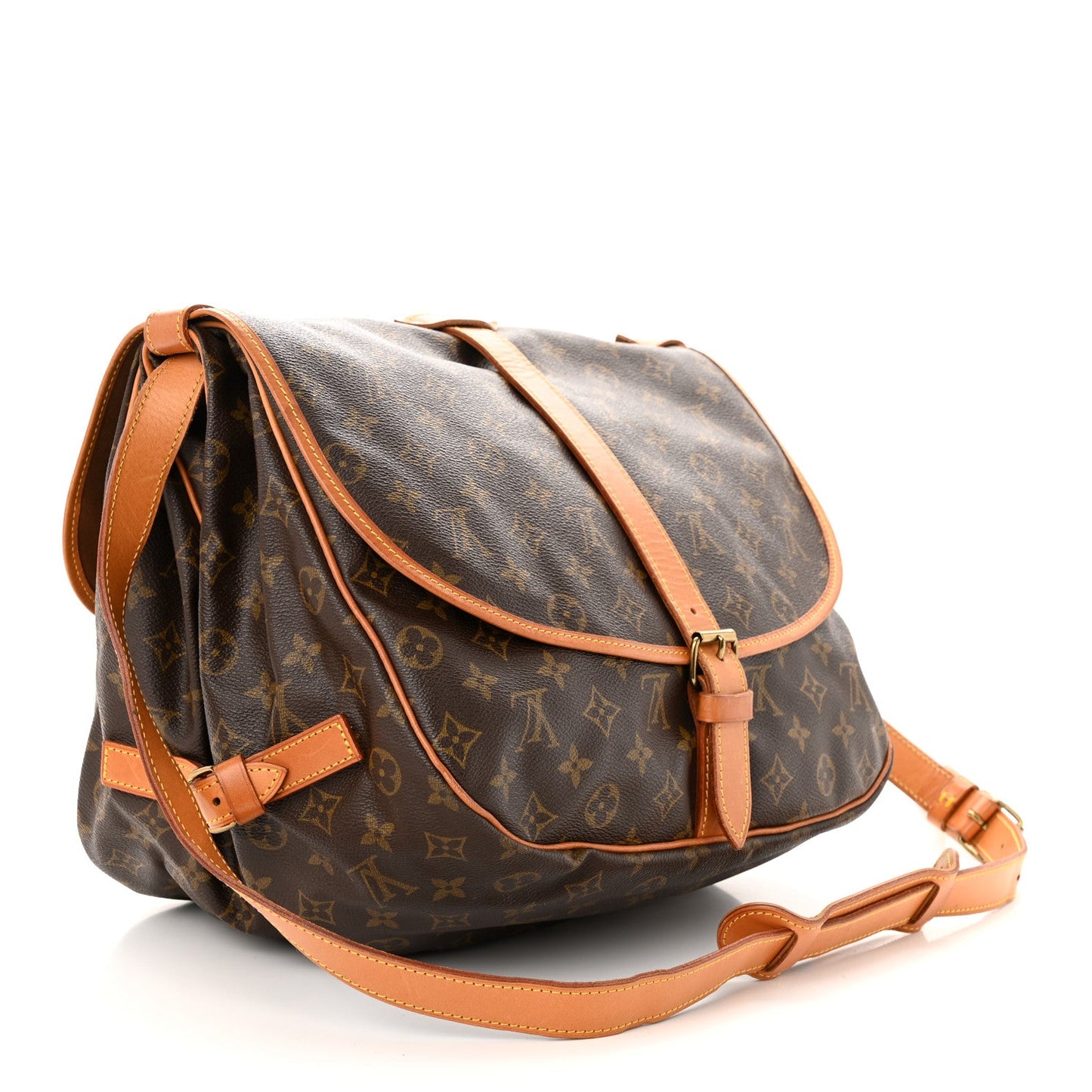 LOUIS VUITTON MONOGRAM SAUMUR 35 CROSSBODY BAG