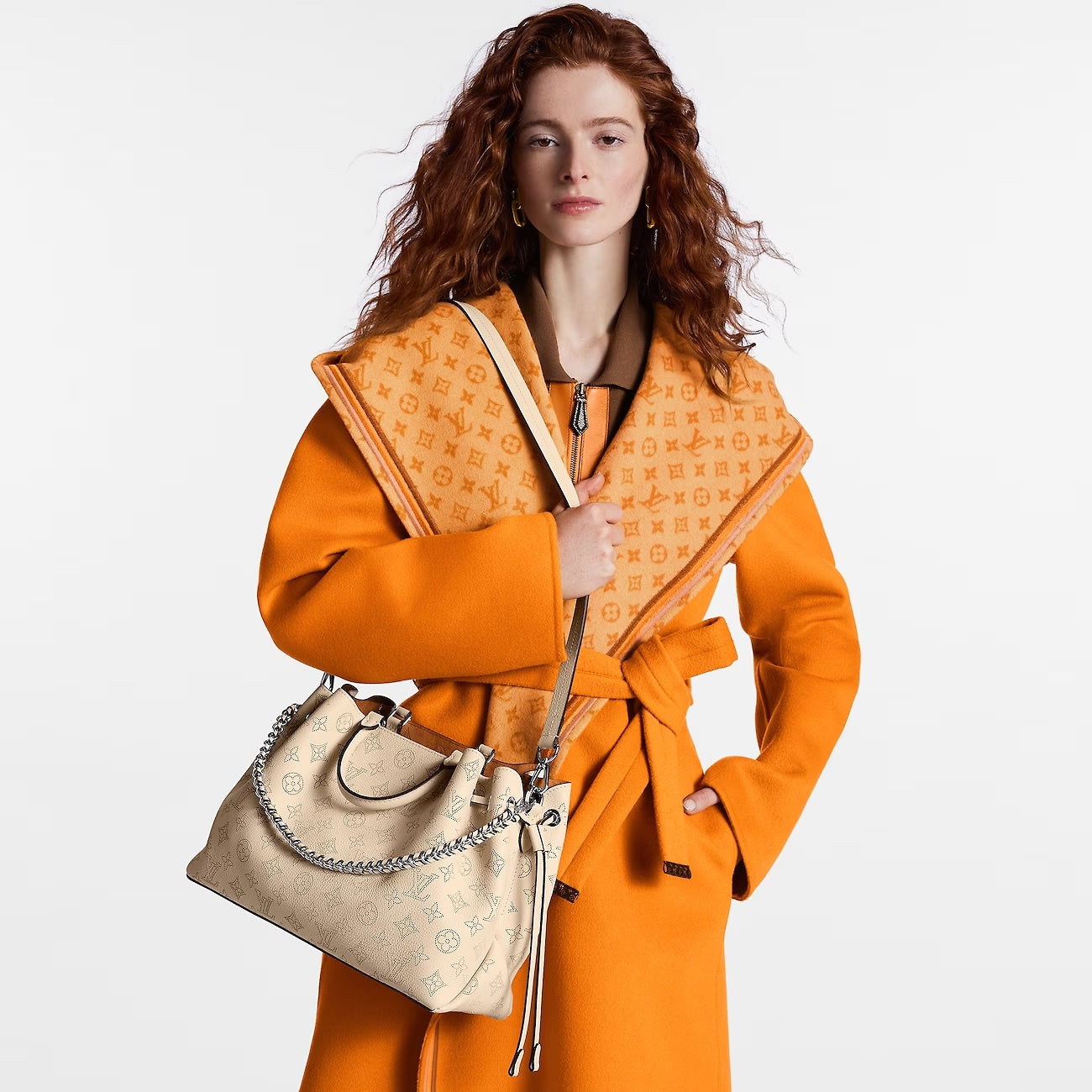 LOUIS VUITTON BELLA MAHINA LEATHER TOTE BAG