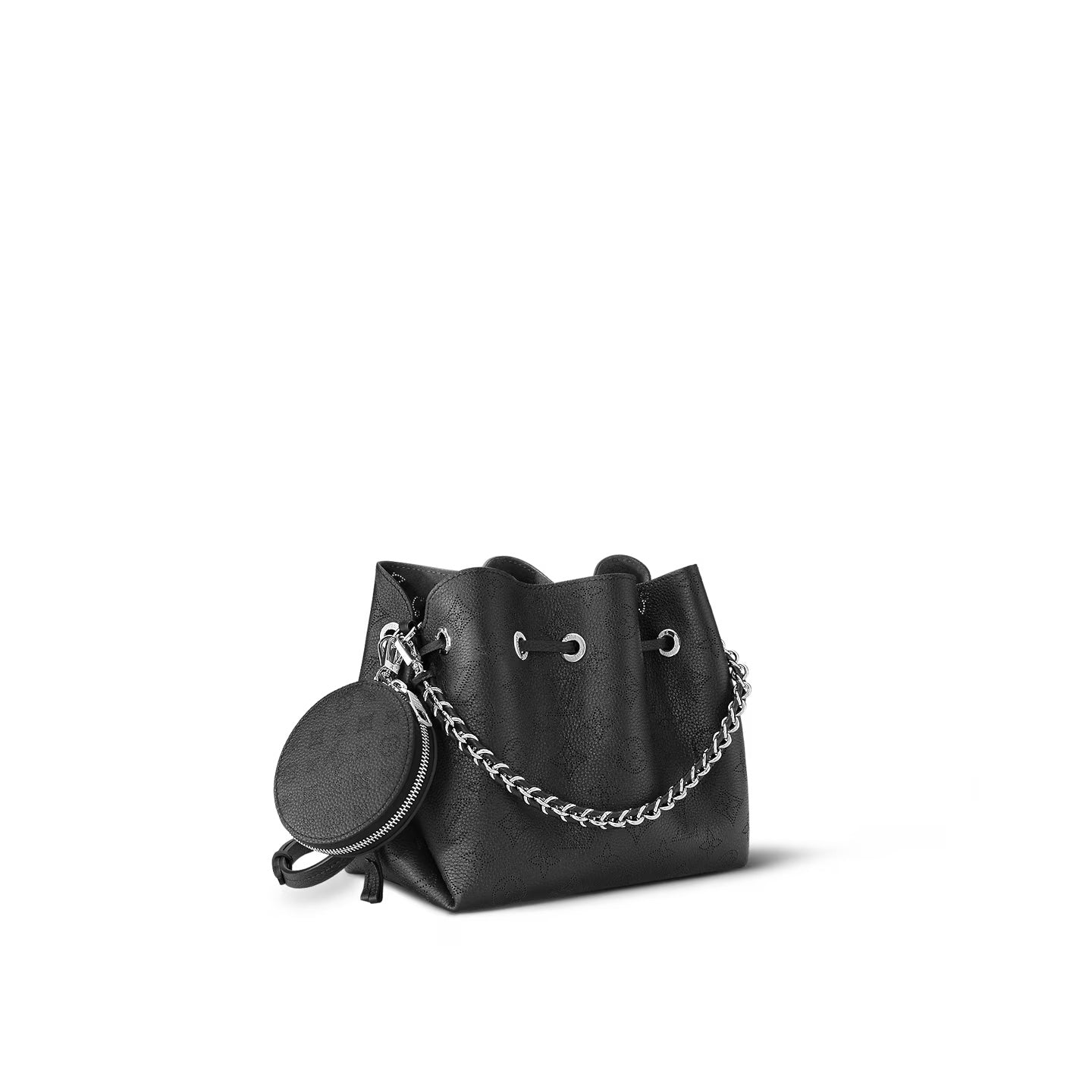 LOUIS VUITTON MAHINA LEATHER BELLA BUCKET BAG
