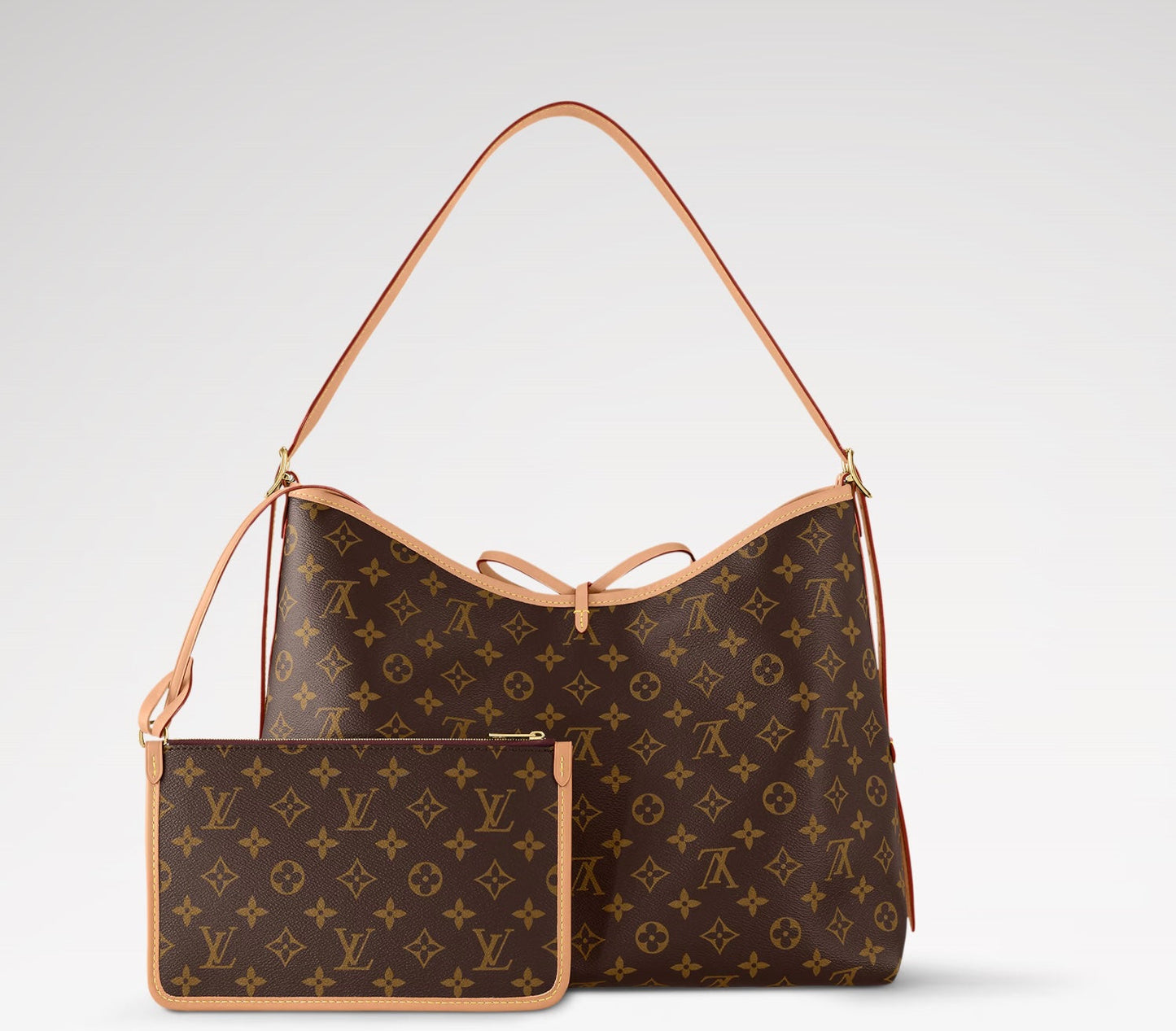 LOUIS VUITTON MONOGRAM CARRYALL MM SHOULDER BAG