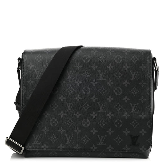 LOUIS VUITTON MONOGRAM ECLIPSE DISTRICT MM BAG