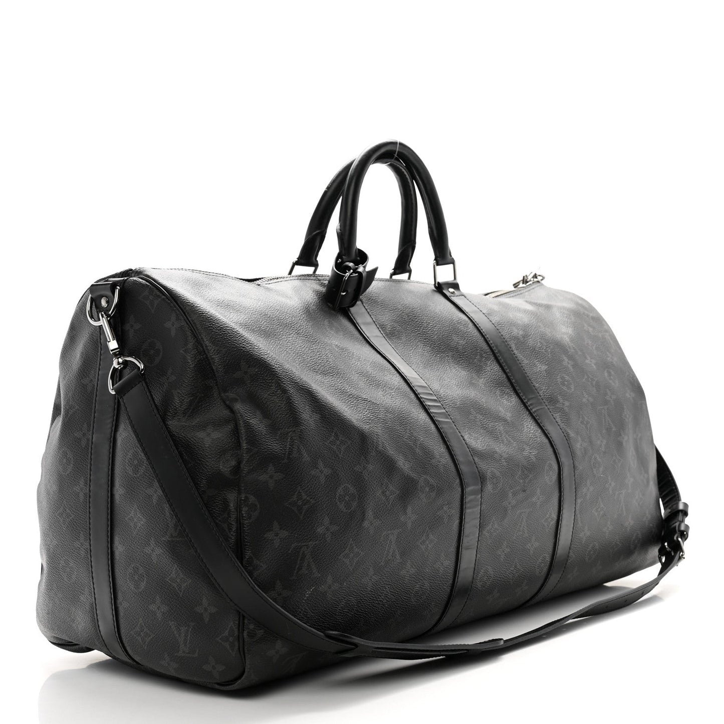 LOUIS VUITTON MONOGRAM ECLIPSE KEEPALL BANDOULIÈRE 55 BAG