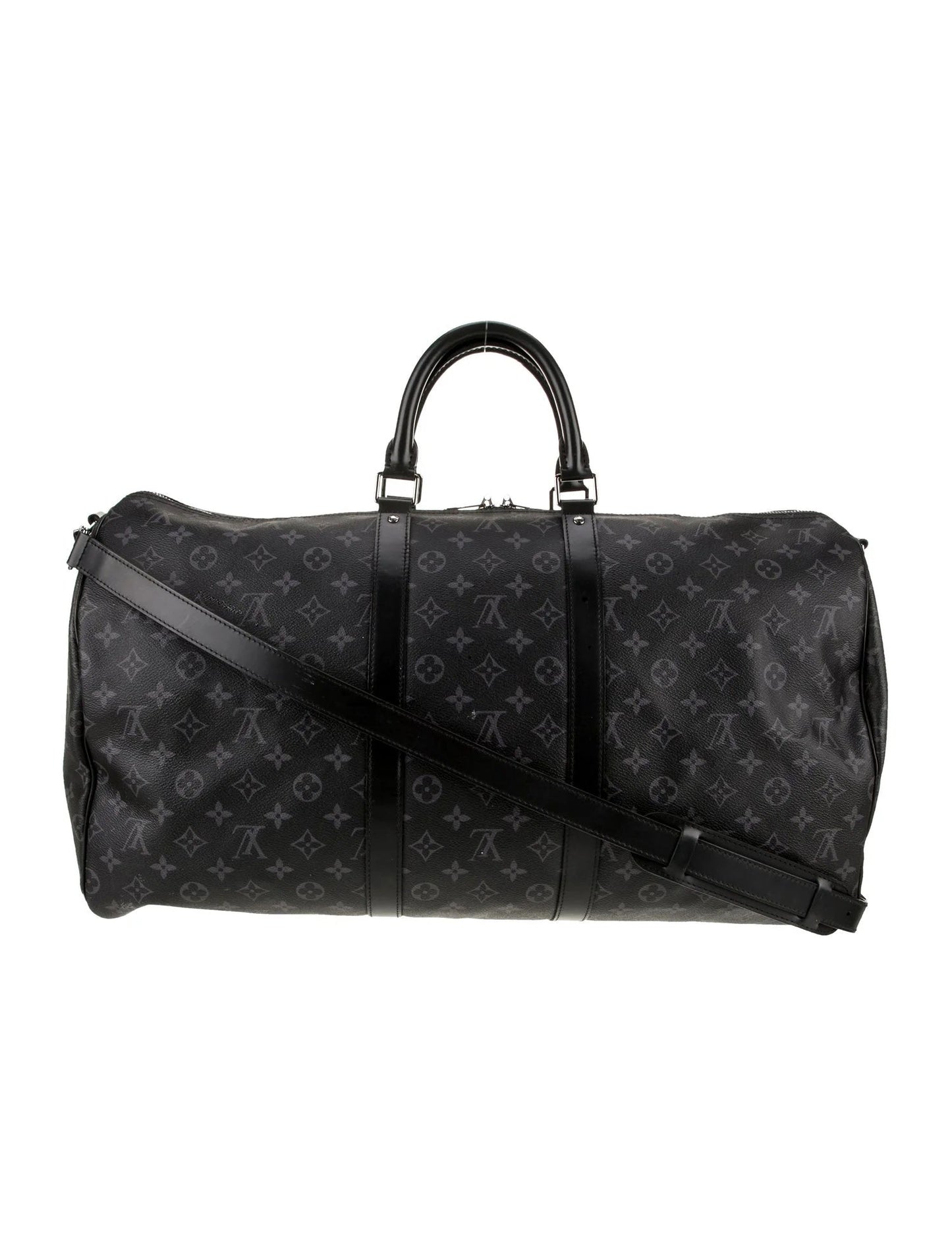 LOUIS VUITTON MONOGRAM ECLIPSE KEEPALL BANDOULIÈRE 55 BAG