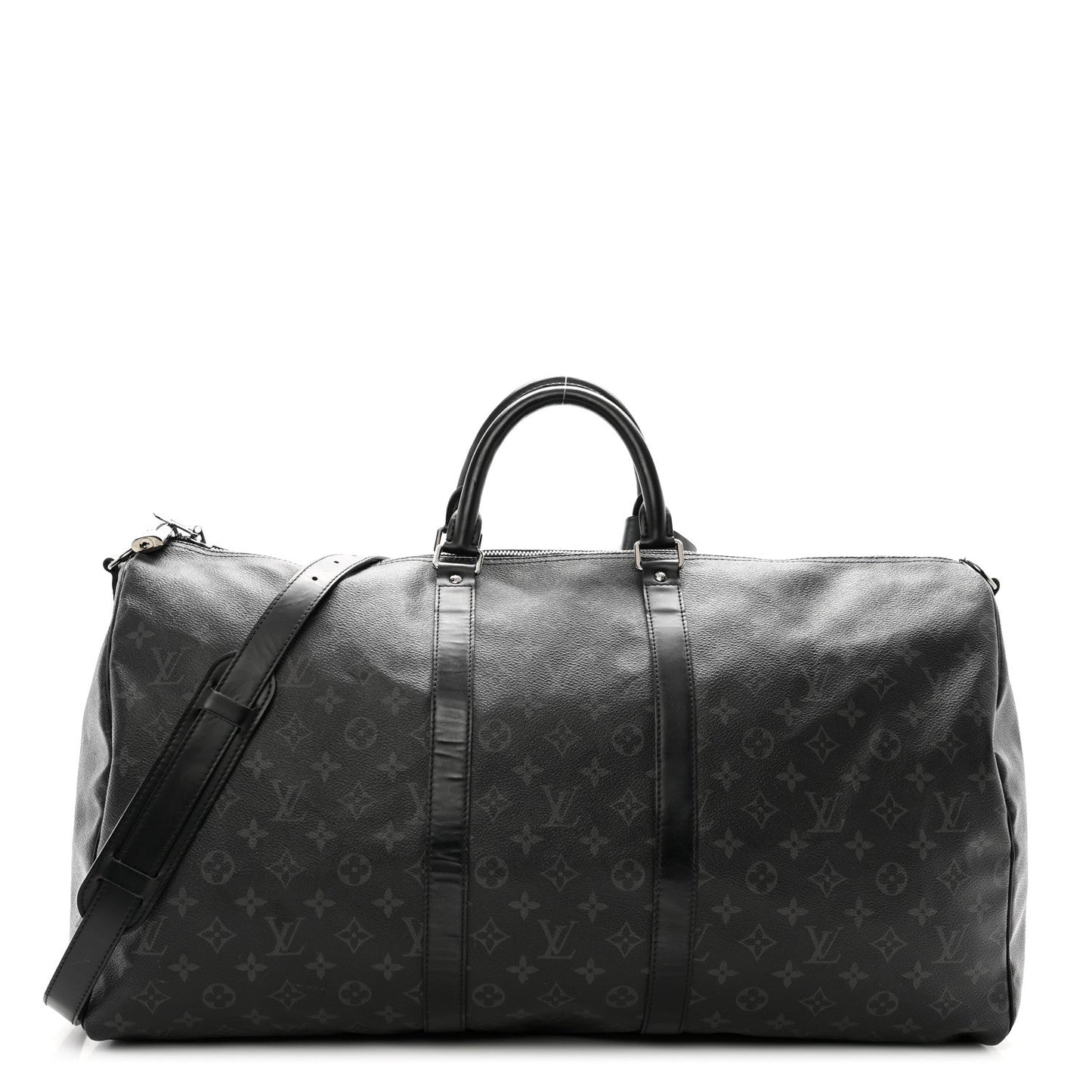 LOUIS VUITTON MONOGRAM ECLIPSE KEEPALL BANDOULIÈRE 55 BAG