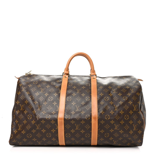 LOUIS VUITTON MONOGRAM KEEPALL 55 HANDBAG