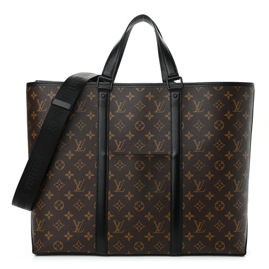 LOUIS VUITTON MONOGRAM MACASSAR WEEKEND TOTE GM