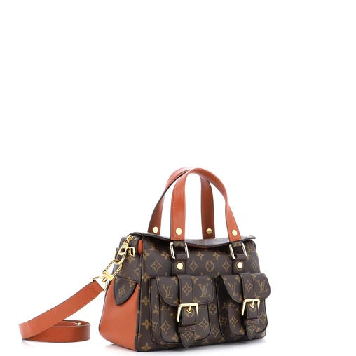 LOUIS VUITTON MONOGRAM MANHATTAN NM SHOULDER BAG CARAMEL