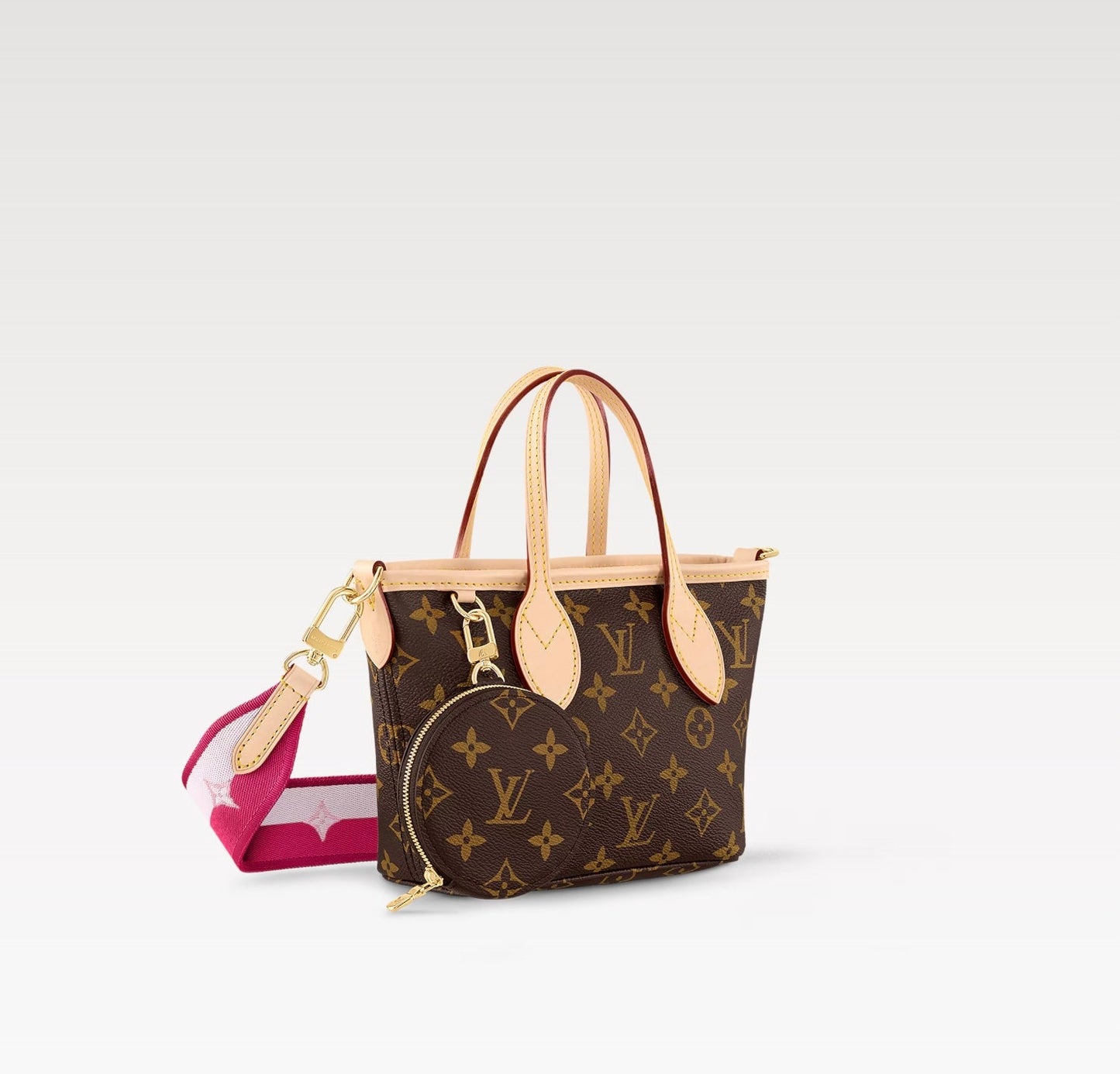 LOUIS VUITTON MONOGRAM NEVERFULL BB BAG PINK PEONY