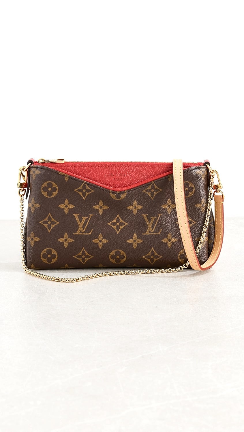 LOUIS VUITTON PALLAS MONOGRAM CHAIN CROSSBODY BAG