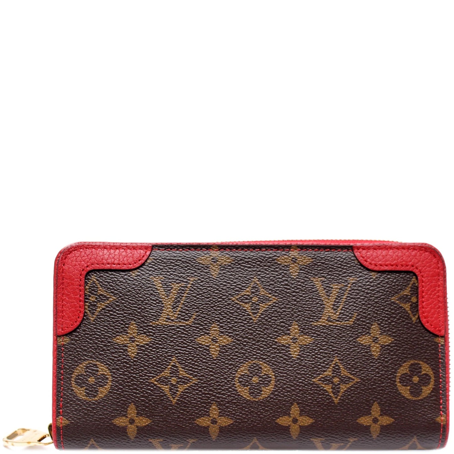 LOUIS VUITTON MONOGRAM RETIRO ZIPPY WALLET IN CHERRY