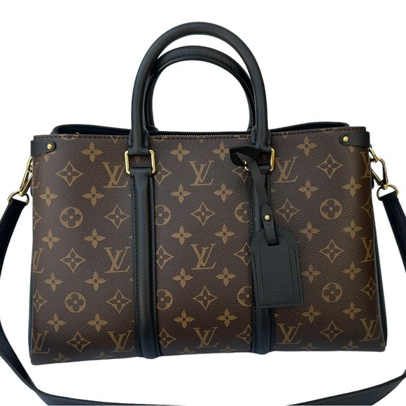 LOUIS VUITTON MONOGRAM SOUFFLOT MM TOTE BAG