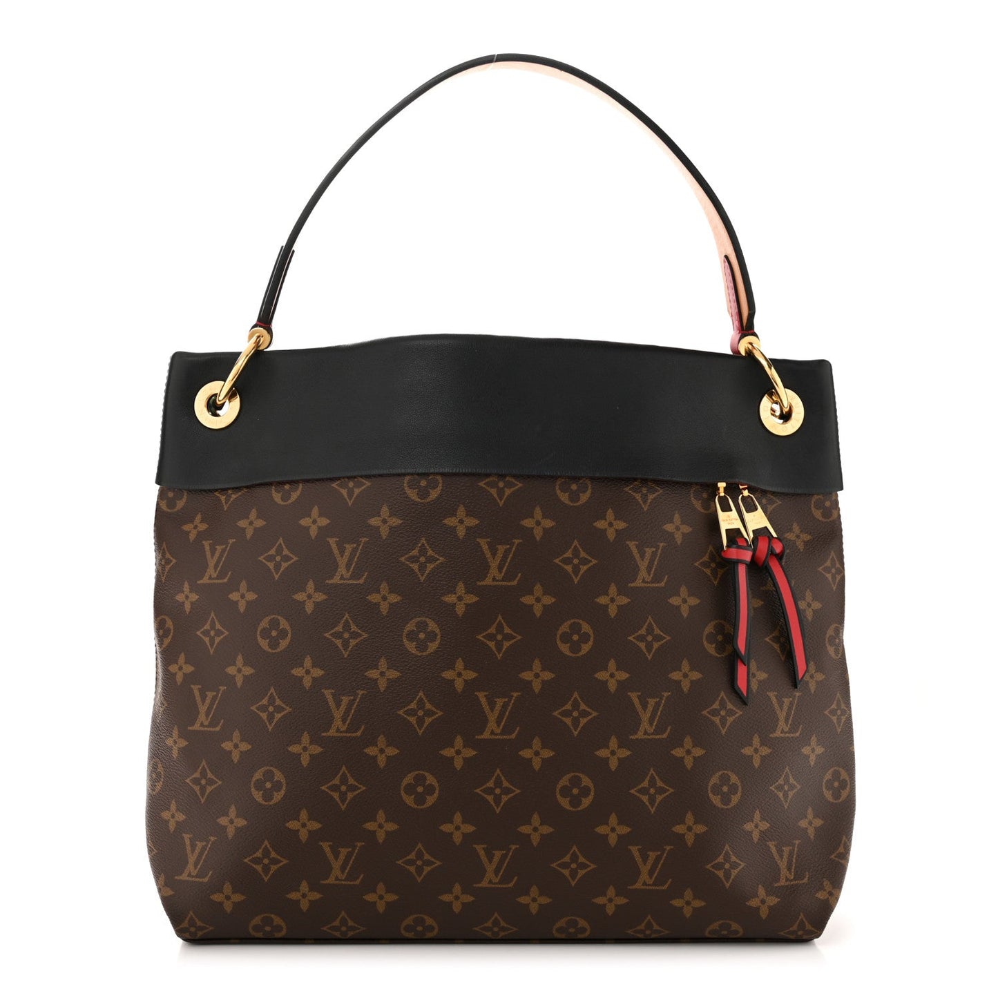 LOUIS VUITTON MONOGRAM TUILERIES HOBO BAG BLACK
