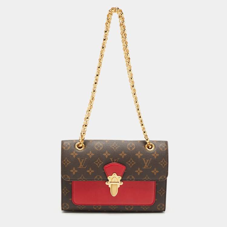 LOUIS VUITTON MONOGRAM VICTOIRE SHOULDER BAG CHERRY