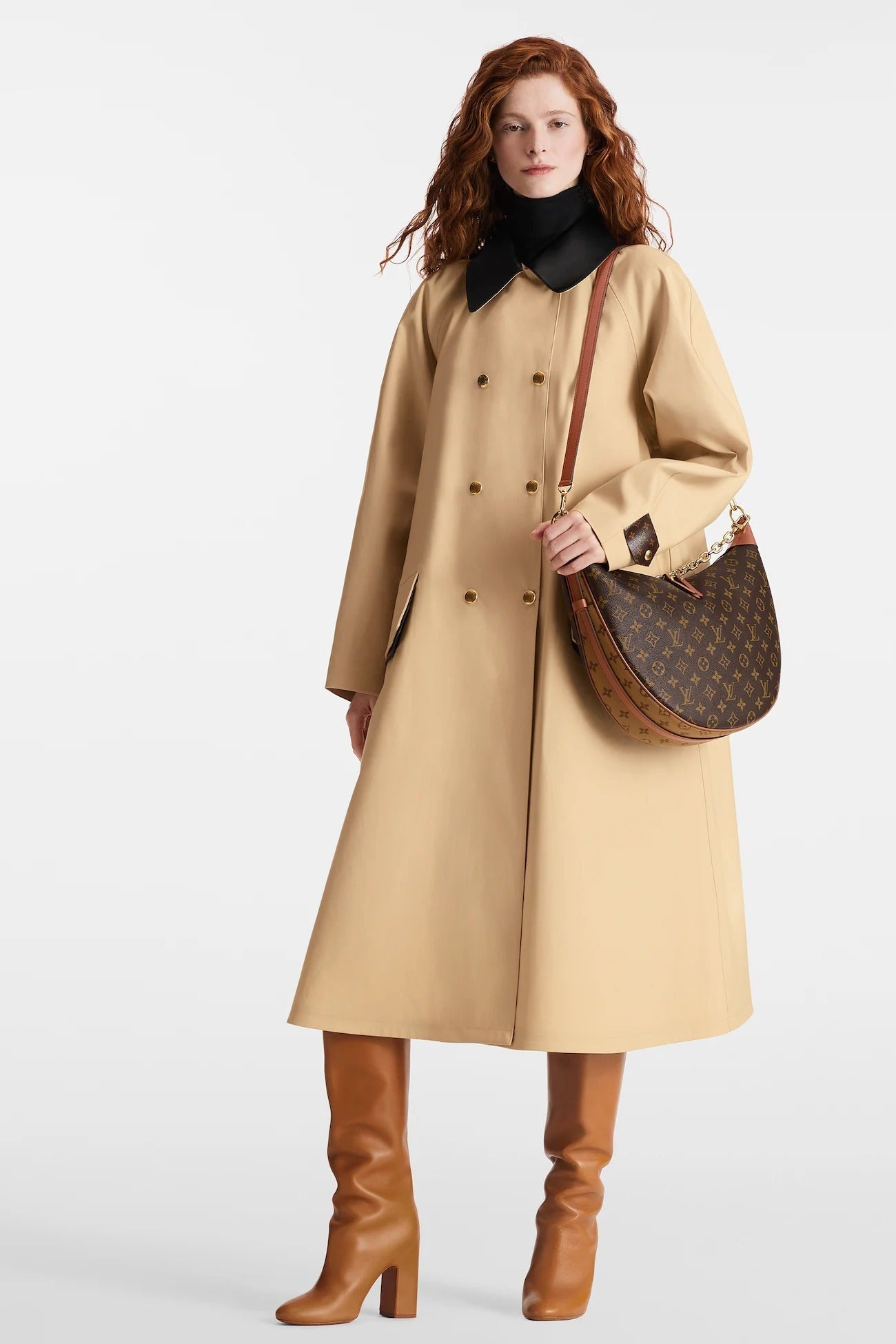 LOUIS VUITTON REVERSE MONOGRAM LOOP HOBO BAG WITH POCHETTE