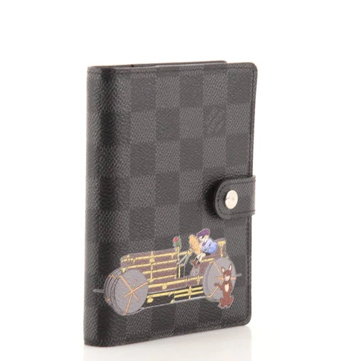 LOUIS VUITTON DAMIER GRAPHITE LIMITED EDITION RING AGENDA COVER
