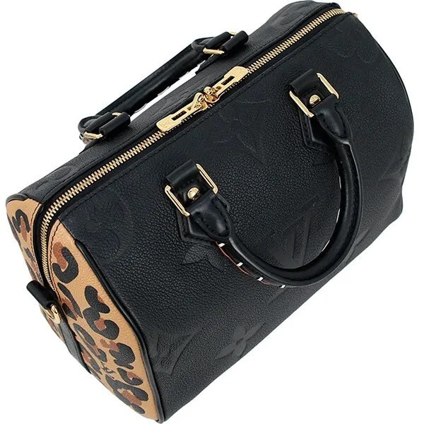 LOUIS VUITTON EMPREINTE GIANT MONOGRAM WILD AT HEART SPEEDY BANDOULIERE 25 SHOULDER BAG
