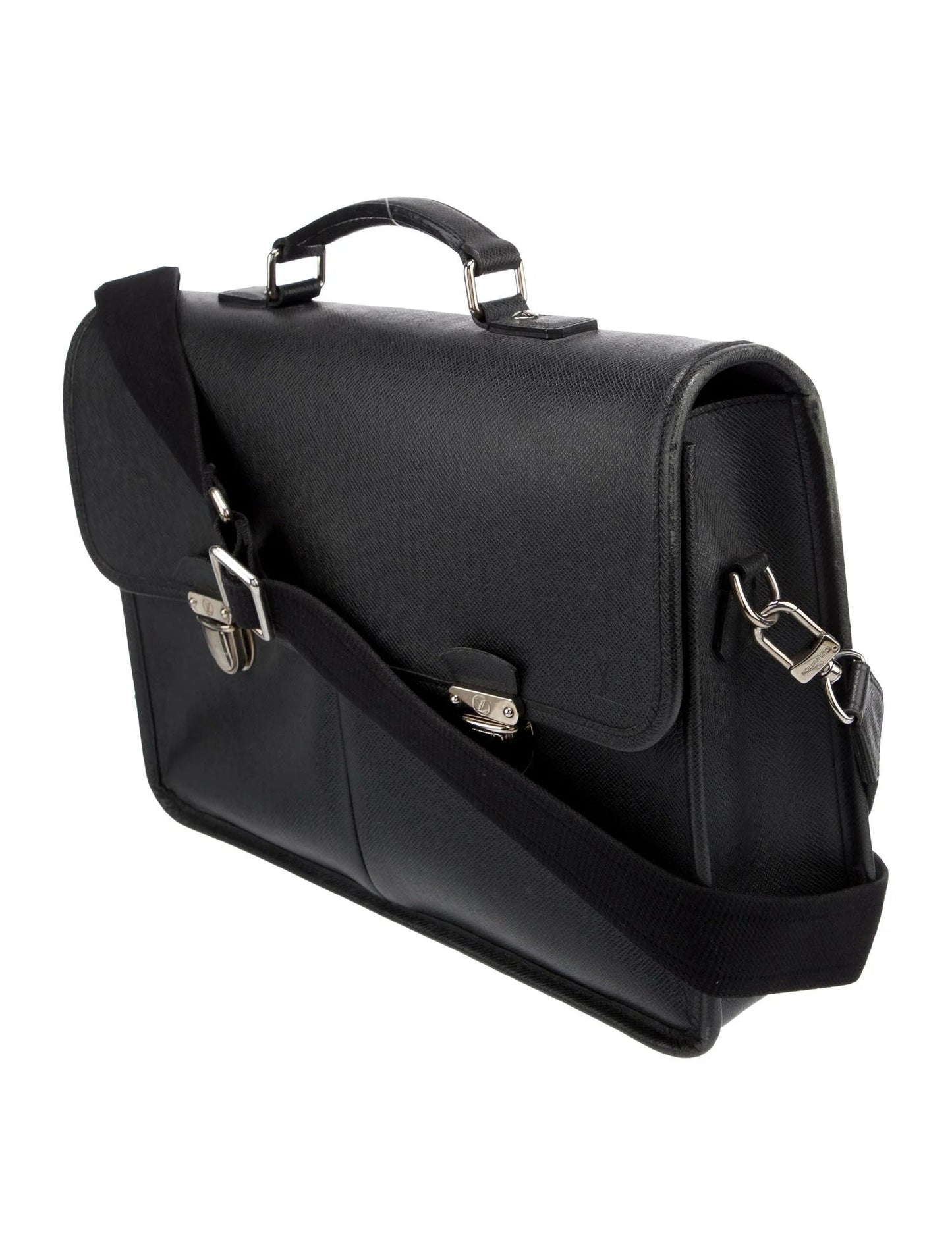 LOUIS VUITTON TAIGA LEATHER ANTON BRIEFCASE WITH SHOULDER STRAP
