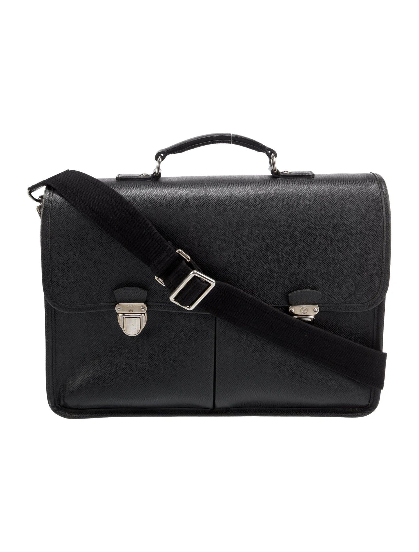 LOUIS VUITTON TAIGA LEATHER ANTON BRIEFCASE WITH SHOULDER STRAP