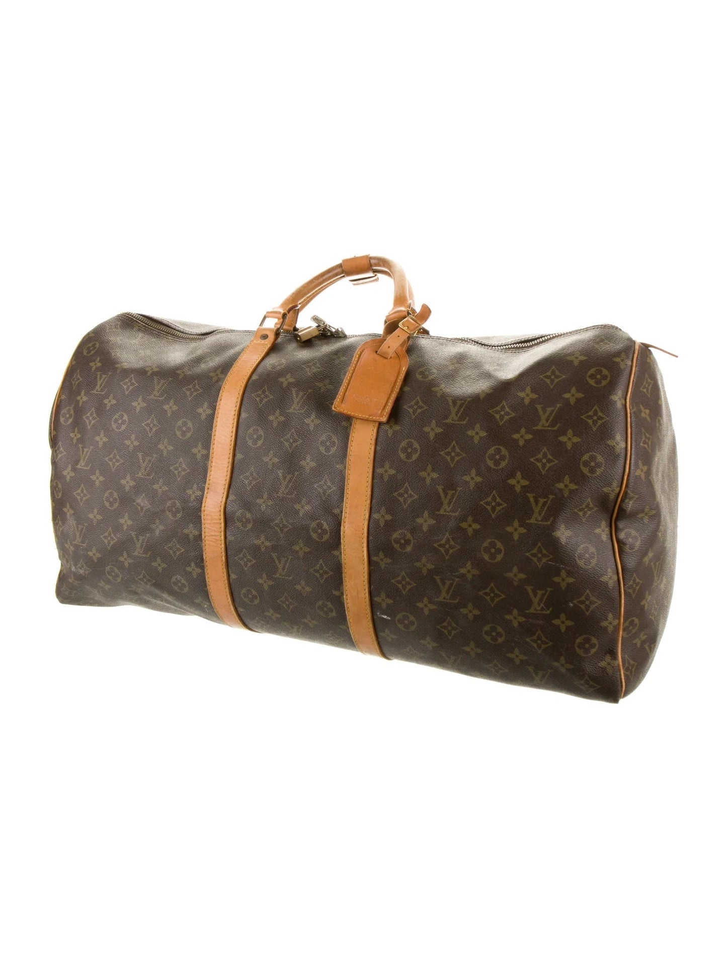 LOUIS VUITTON VINTAGE MONOGRAM KEEPALL 60 DUFFLE BAG