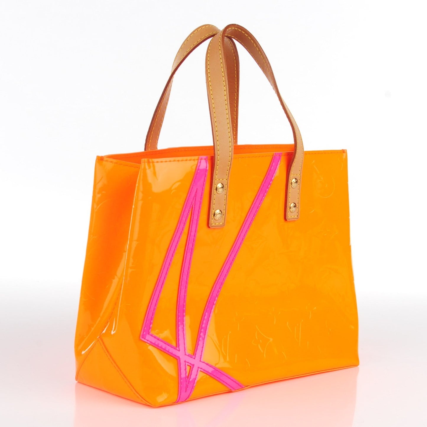 LOUIS VUITTON X ROBERT WILSON FLOU MONOGRAM VERNIS READE PM TOTE