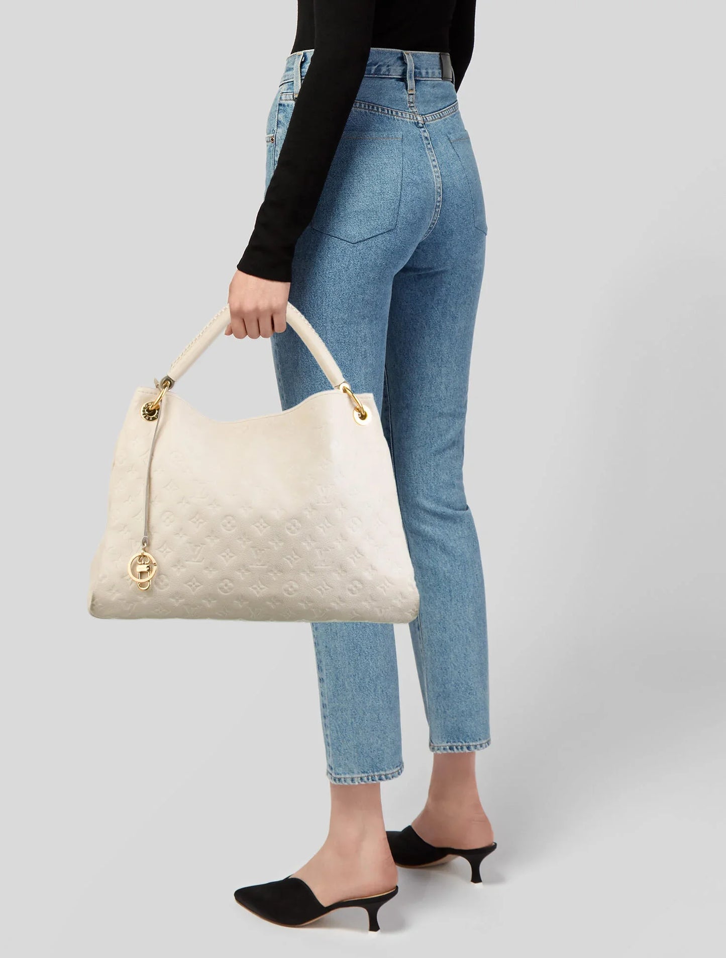 LOUIS VUITTON MONOGRAM EMPREINTE NEIGE ARTSY MM BAG