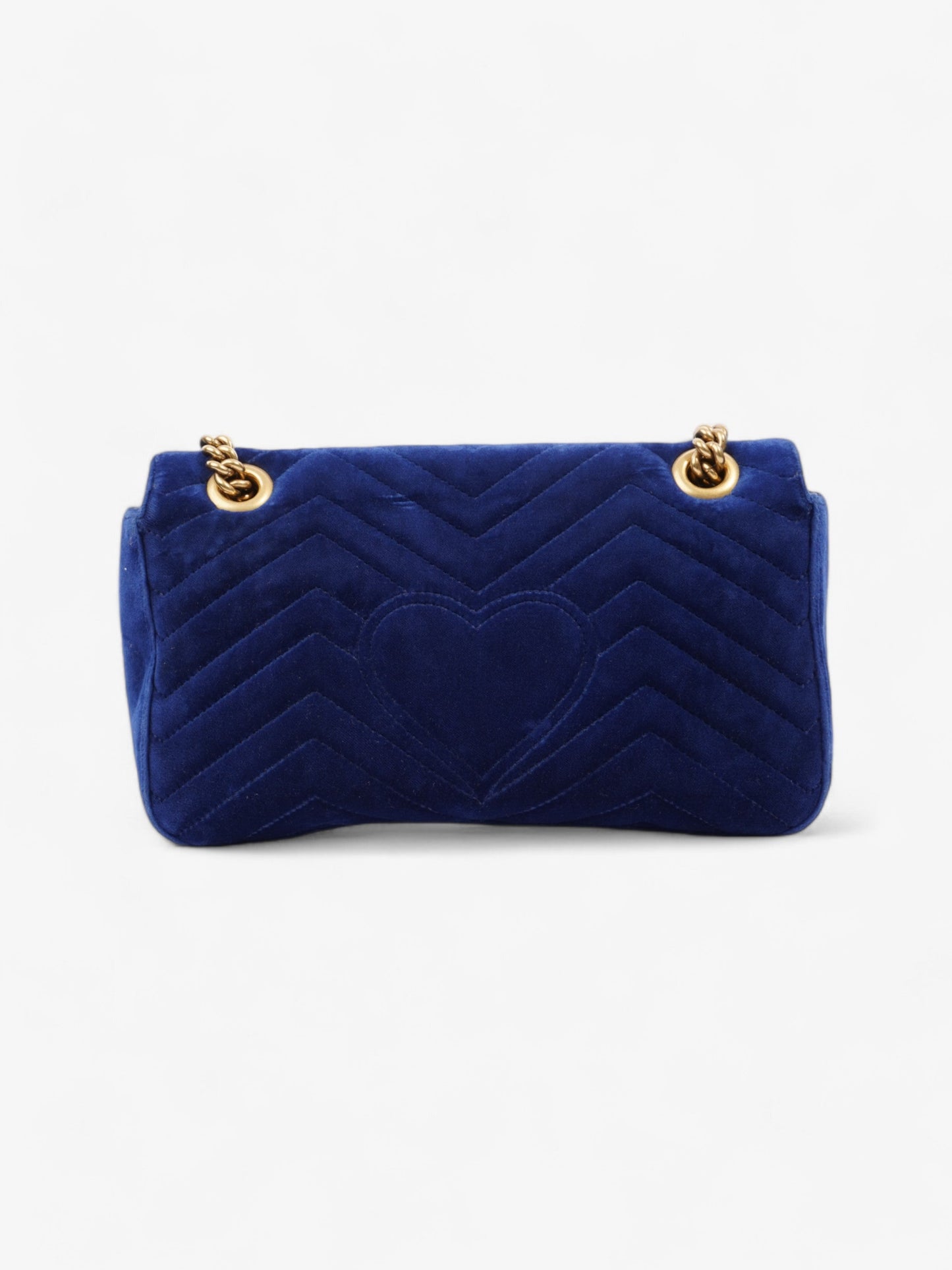 Gucci GG Marmont Midnight Blue Velvet Small