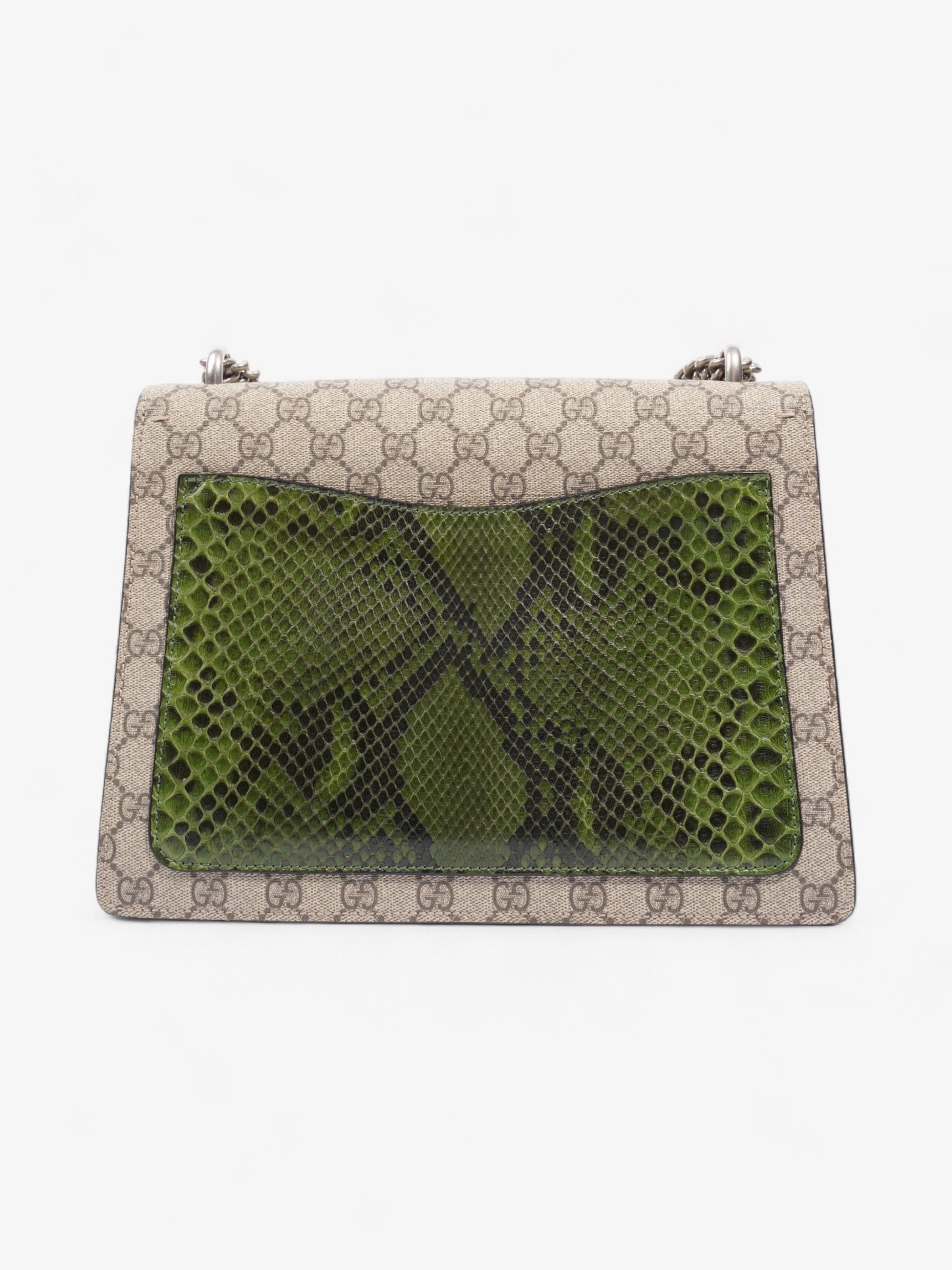 Gucci Dionysus Supreme / Green Python Coated Canvas Medium