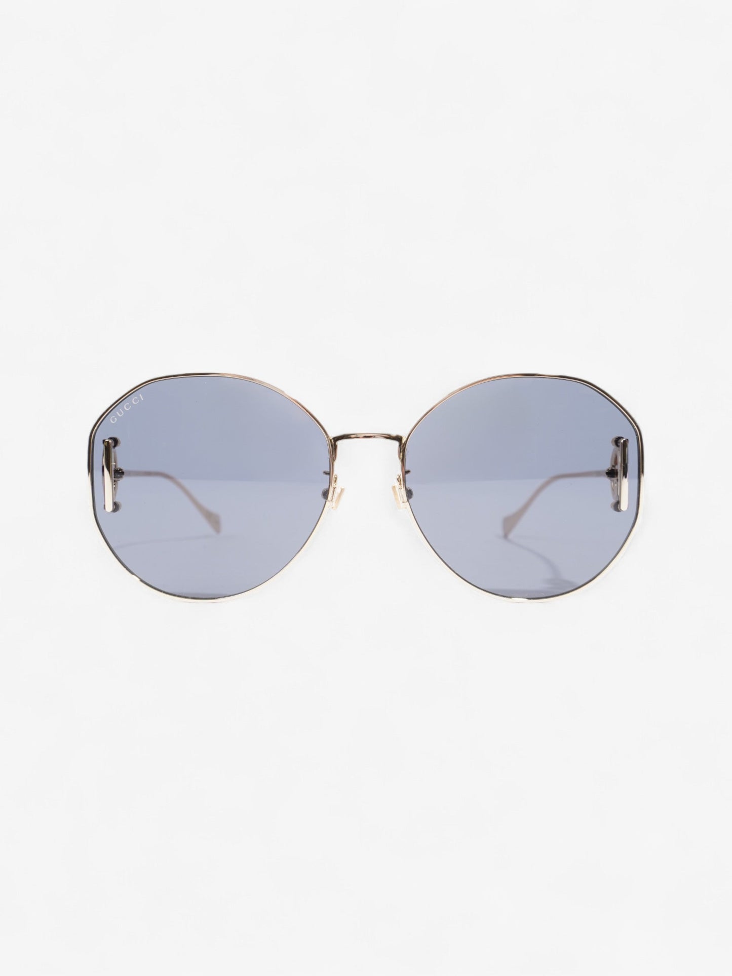 Gucci Interlocking G Sunglasses Gold / Black Acetate 140mm