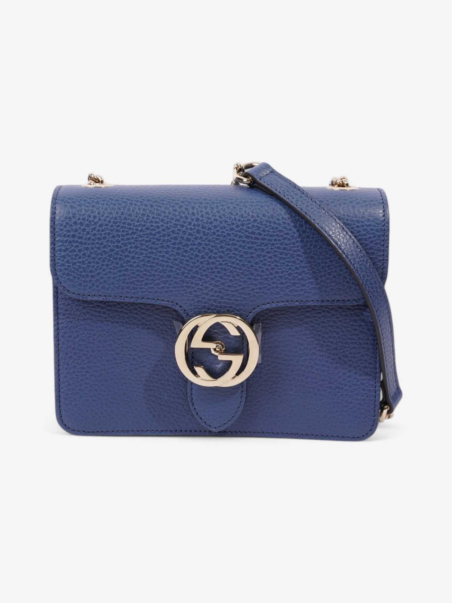 Gucci Dollar Interlocking G Caspian Calfskin Leather Small