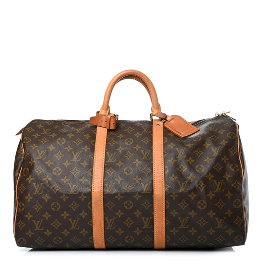 Louis Vuitton Keepall 50 Monogram Canvas Duffle Bag