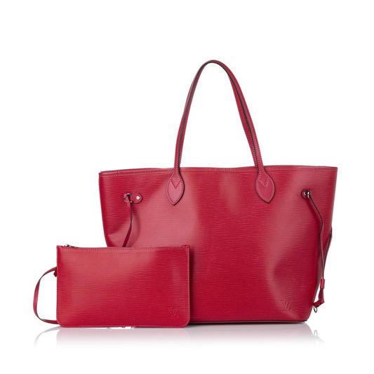 LOUIS VUITTON NEVERFULL EPI LEATHER MM W/ POUCH