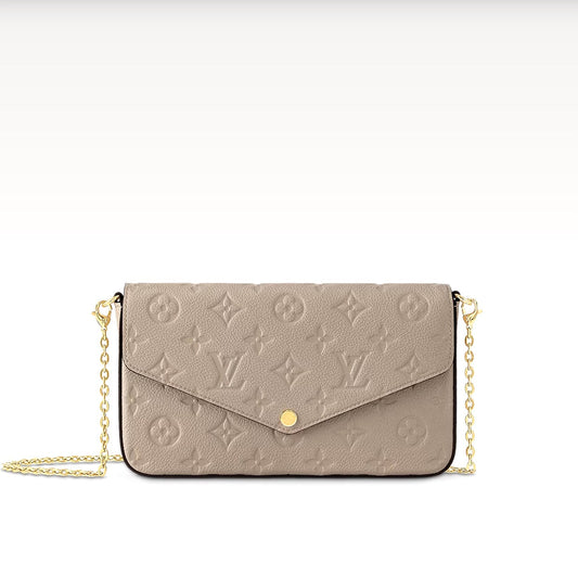 LOUIS VUITTON MONOGRAM EMPREINTE LEATHER POCHETTE FÉLICIE CROSSBODY