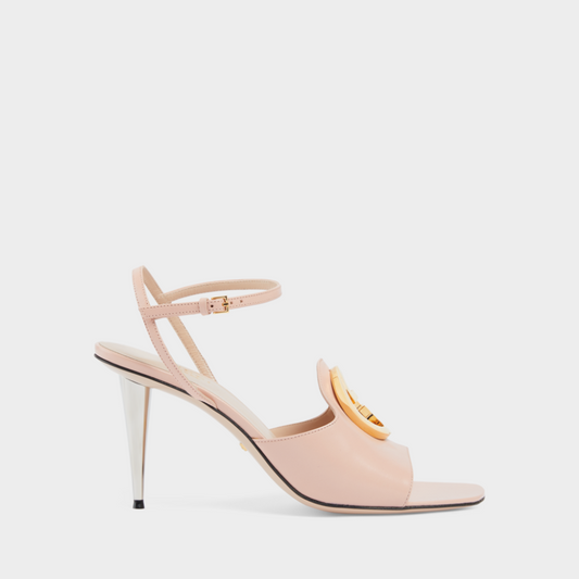 Light Pink Blondie Heeled Sandal Designer Slides & Sandals for Women