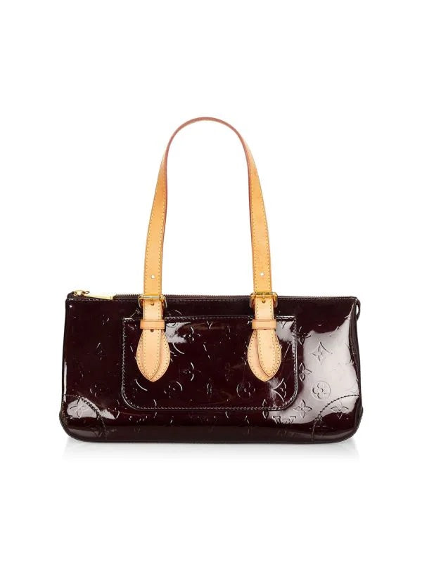 LOUIS VUITTON MONOGRAM VERNIS ROSEWOOD AVENUE BAG AMARANTE
