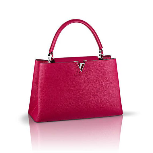 LOUIS VUITTON CAPUCINES MM LEATHER HANDBAG